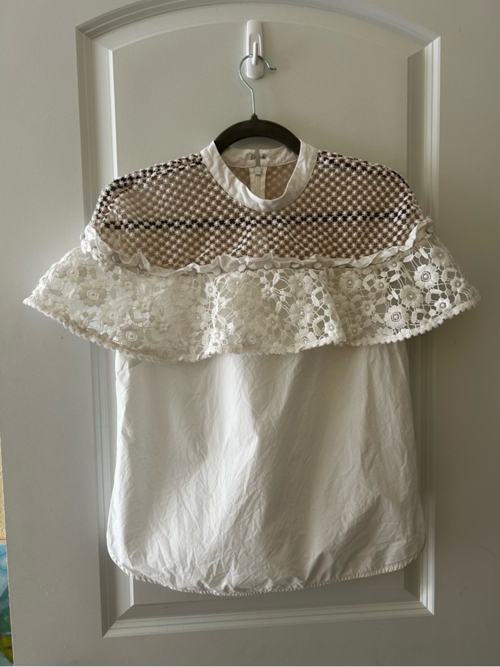 Self Portrait Ruffle Lace Top - Picture 4 of 12